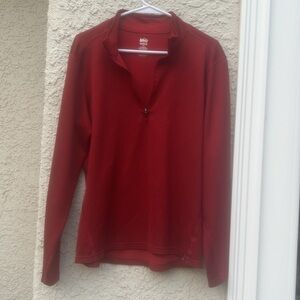 REI Men's Red Fleece 1/4 Zip Pullover Size M